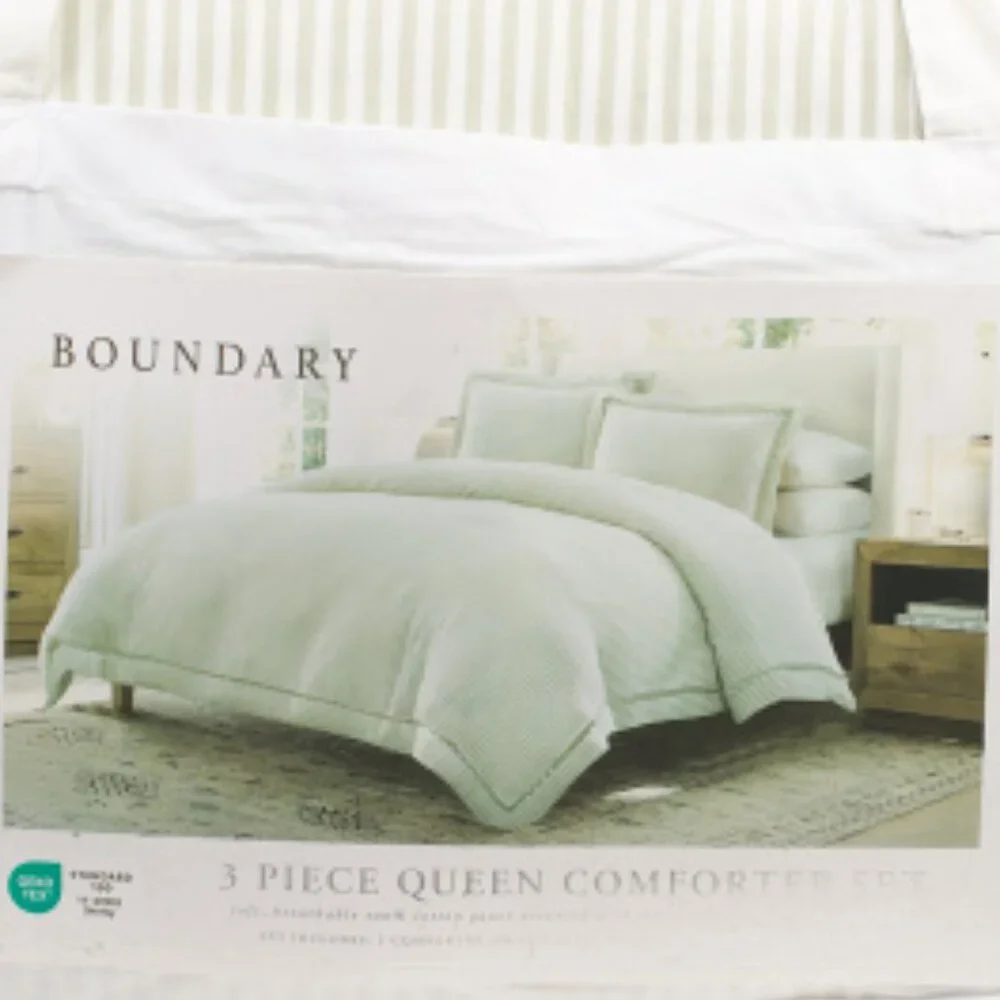 BOUNDARY Rickrack Border Striped Comforter Set - Picture 3 of 4